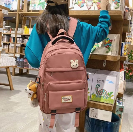 Korean Style School & College Backpack | 48cm x 28cm | Trendy & Spacious | Durable Daypack for Students |