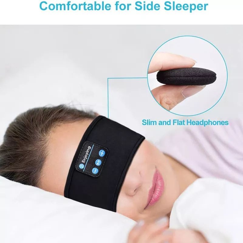 Wireless Bluetooth Music Headband With Built-In Headphones For Sports, Running, Gym, And Sleep – Comfortable Fabric Design With Hands-Free Calling