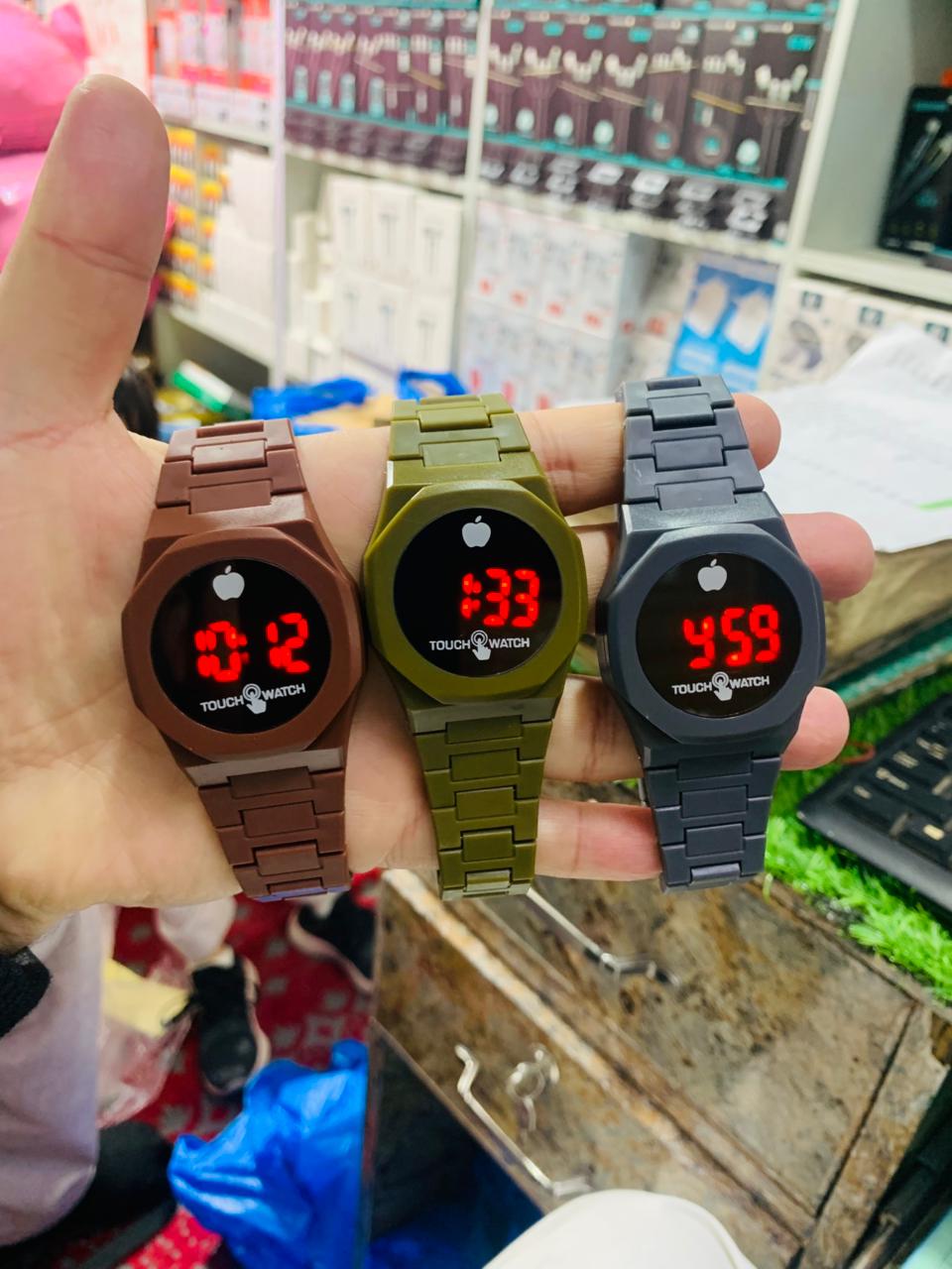 Touch Watch | LED Digital Wrist Watch | Stylish Time Display | Unisex Fashion Accessory