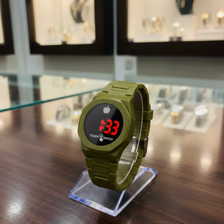 Touch Watch | LED Digital Wrist Watch | Stylish Time Display | Unisex Fashion Accessory