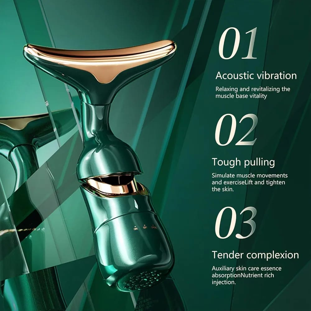 3-in-1 Face Slimming & Uplift Wand – Thermal & Vibration Beauty Massager for Face and Neck