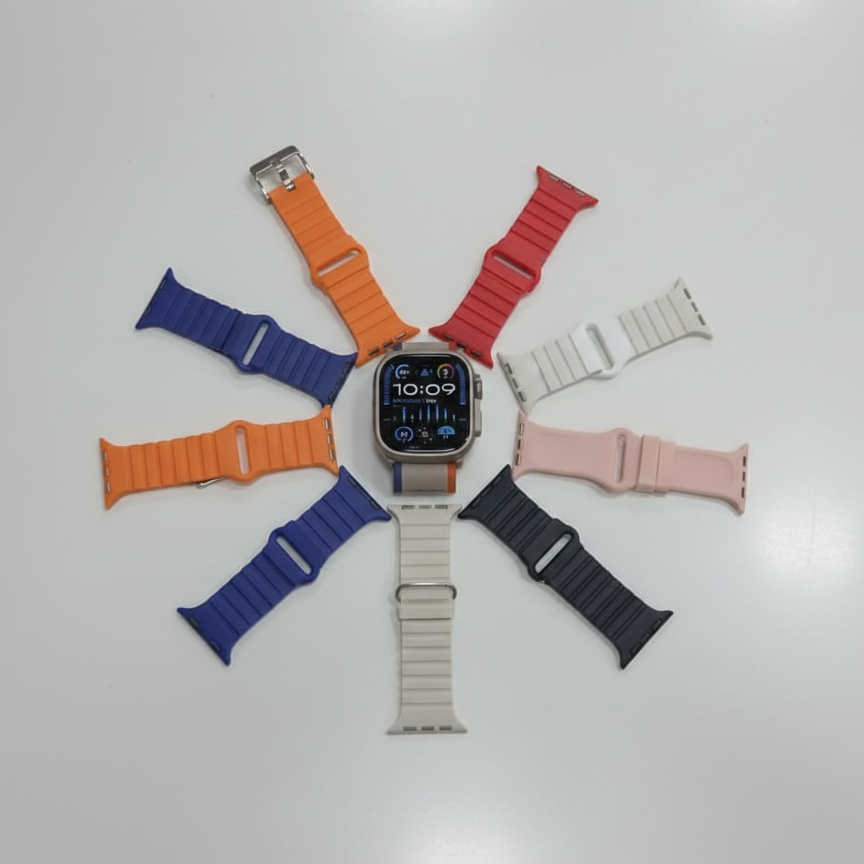CROWN AZ 900 Ultra 2 Smart Watch – 7-in-1 Strap Combo | Big 2.01” Display | Bluetooth Calling | Fitness Tracker