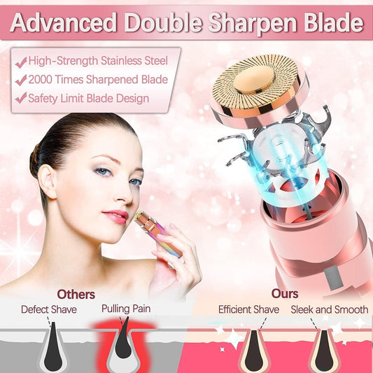 Portable Crystal Shine Electric Hair Remover for Women USB Rechargeable Beautiful Packaging