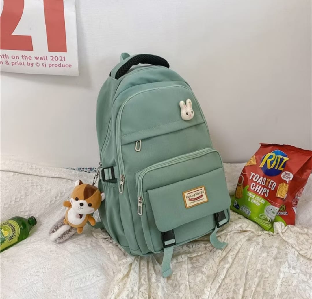 Korean Style School & College Backpack | 48cm x 28cm | Trendy & Spacious | Durable Daypack for Students |