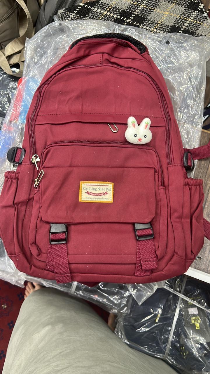 Korean Style School & College Backpack | 48cm x 28cm | Trendy & Spacious | Durable Daypack for Students |
